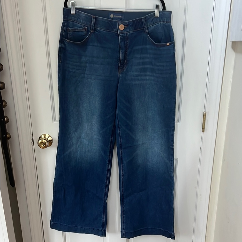Democracy Blue Flare Wide Leg Jeans